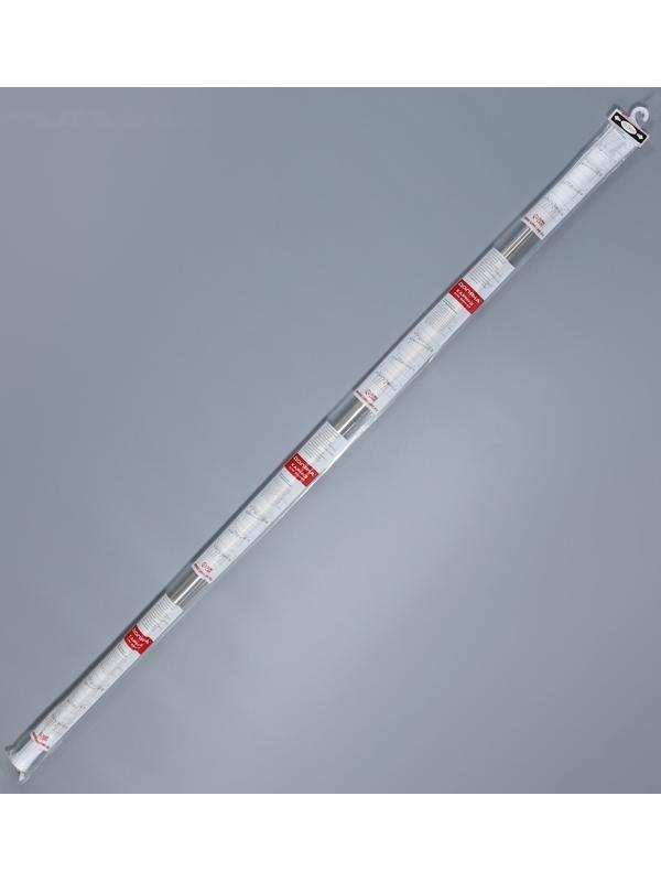 Карниз для ванной комнаты телескопический Доляна, 130-240 см, стальной