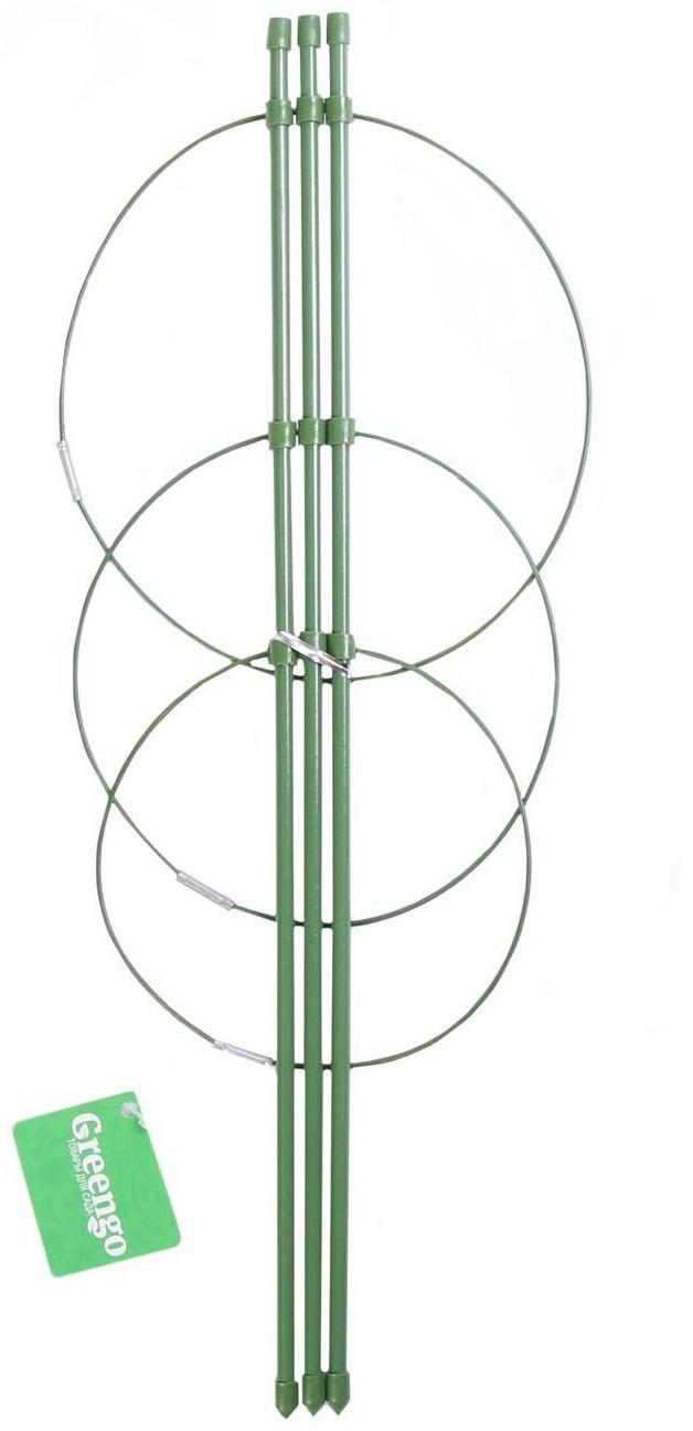 Кустодержатель, d = 15–17–19 см, h = 44 см, металл, зелёный