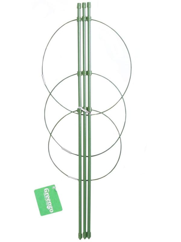 Кустодержатель, d = 15–17–19 см, h = 44 см, металл, зелёный