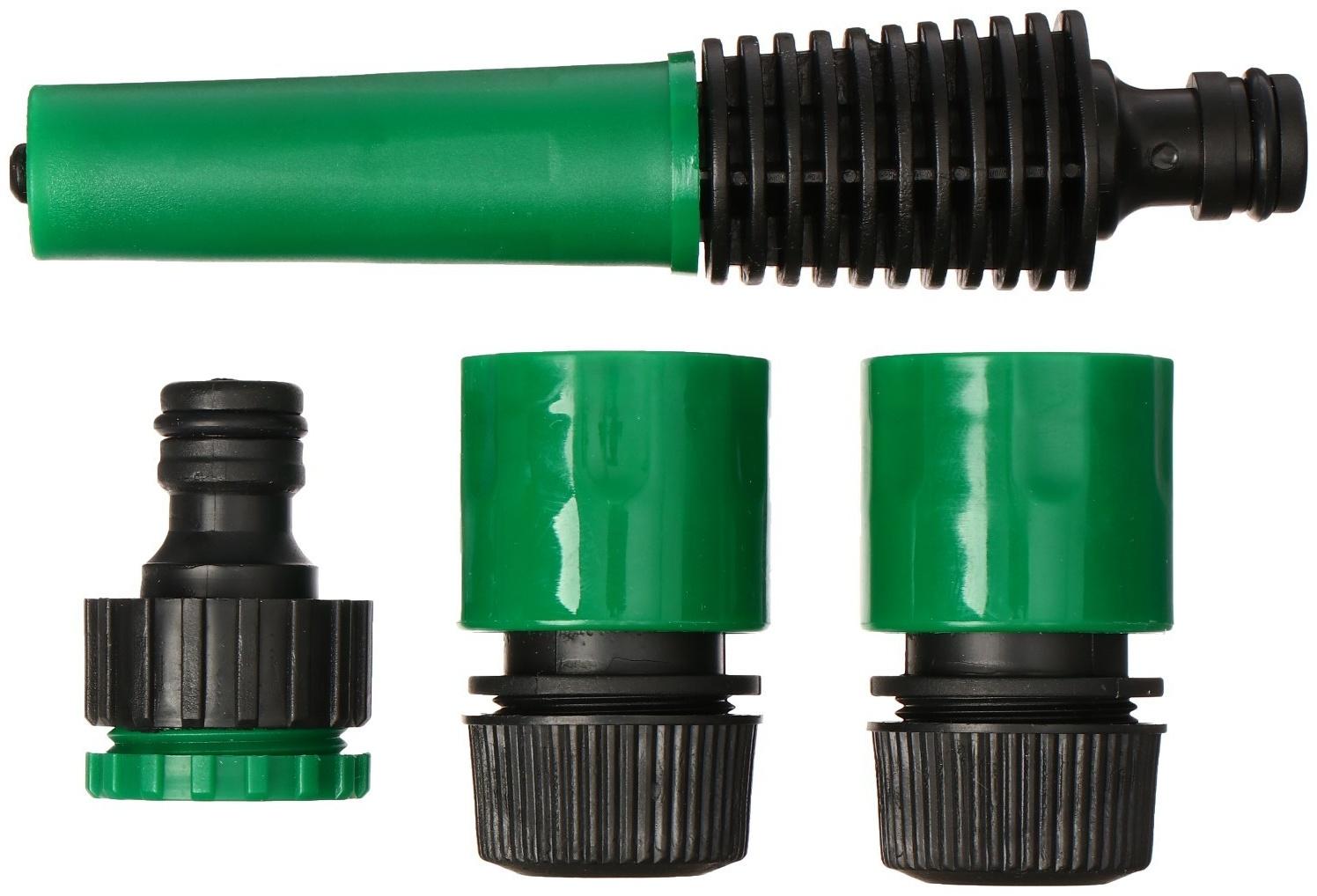 Набор: насадка для полива, коннектор, коннектор с аквастоп 1/2