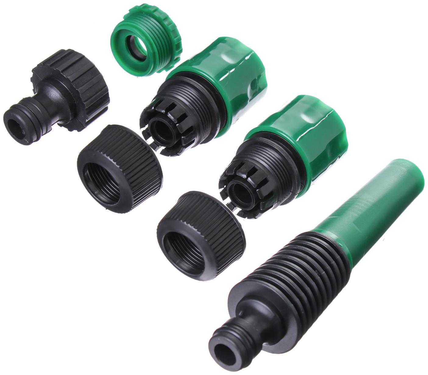 Набор: насадка для полива, коннектор, коннектор с аквастоп 1/2