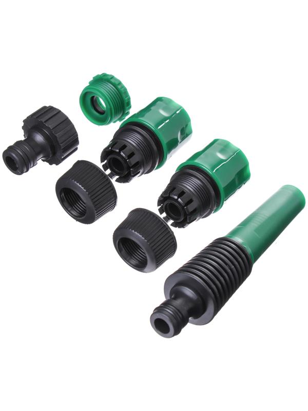 Набор: насадка для полива, коннектор, коннектор с аквастоп 1/2