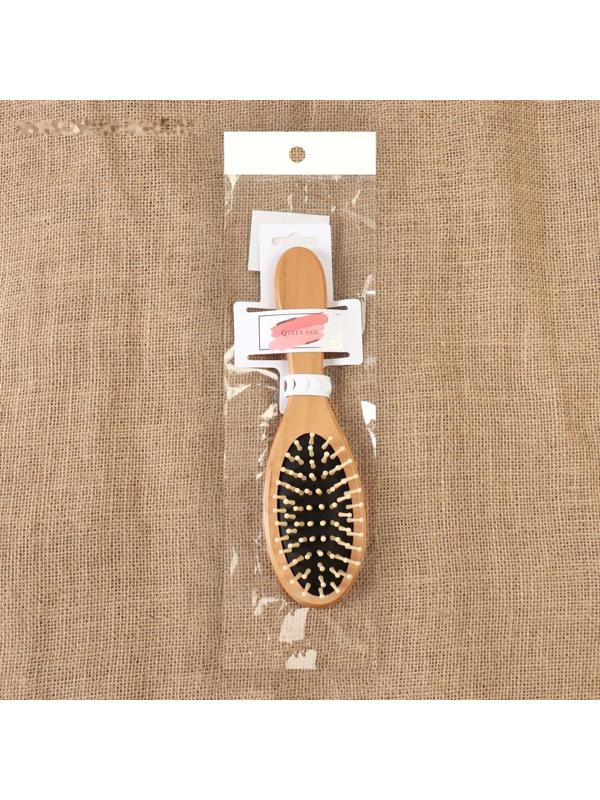 Расчёска массажная «Натурель», 6 × 22 см, цвет «светлое дерево»