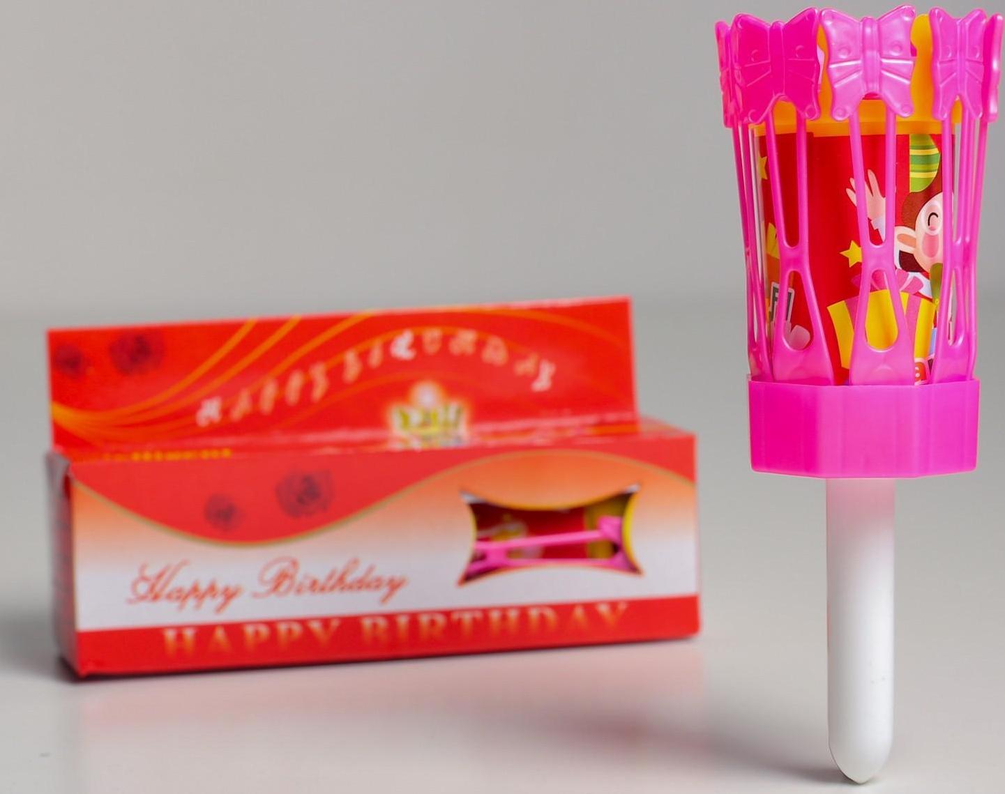 Свеча восковая для торта музыкальная 