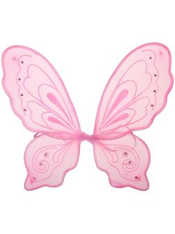 Карнавальные крылья «Бабочка», цвет розовый