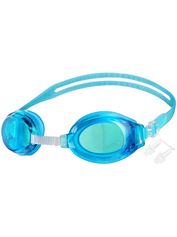 Очки для плавания взрослые + беруши, цвета микс