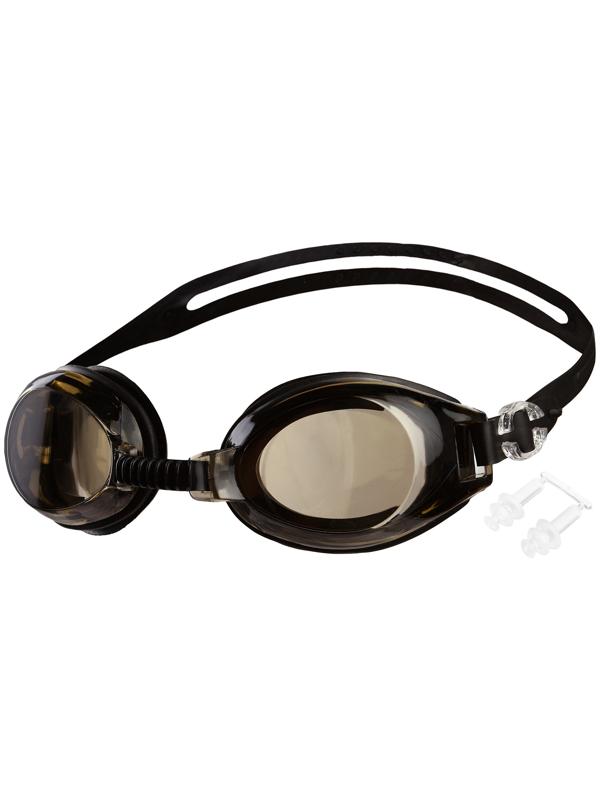 Очки для плавания взрослые + беруши, цвета микс