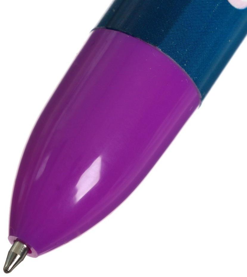 Ручка шариковая автоматическая, 6-ти цветная, 