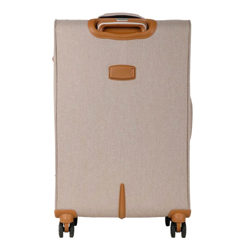 Чемодан средний тканевый облегченный,(2-ой) Beige бежевый (24), Р1913