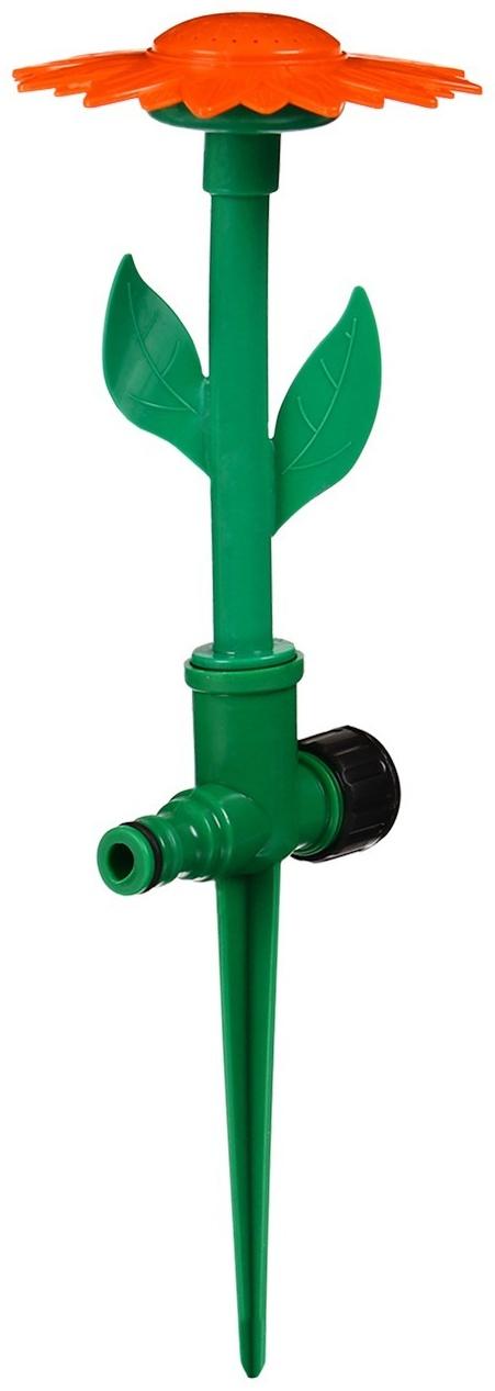 Распылитель-дождеватель, 33 см, под коннектор, пика, пластик, «Цветок»