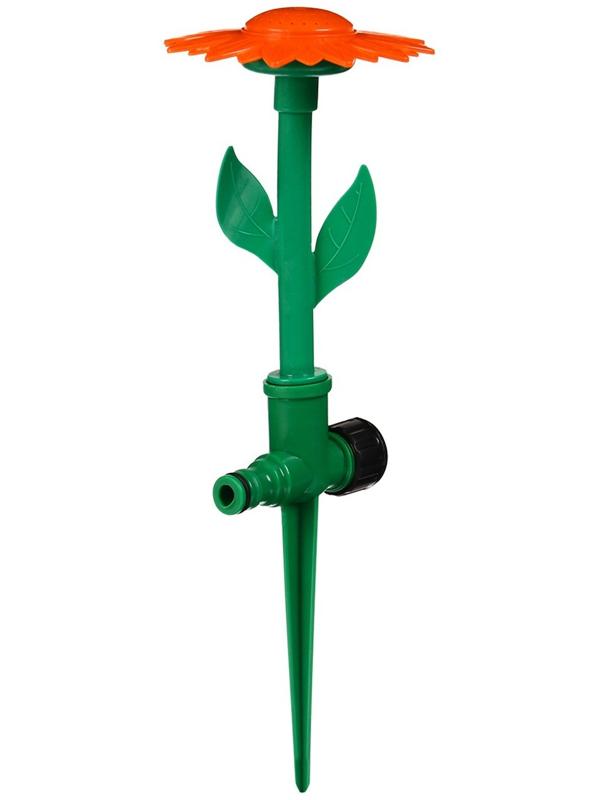 Распылитель-дождеватель, 33 см, под коннектор, пика, пластик, «Цветок»