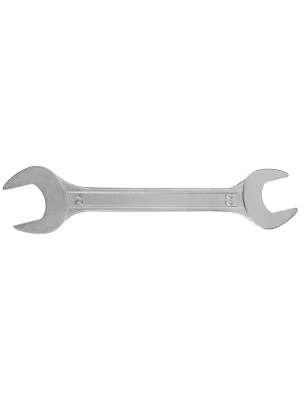 Ключ рожковый ТУНДРА, хромированный, 22 х 24 мм