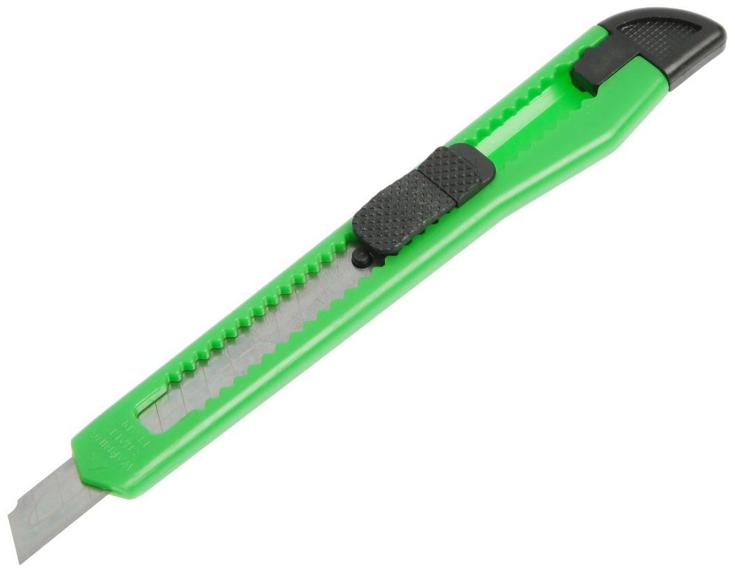 Нож универсальный ТУНДРА, пластиковый корпус, 9 мм