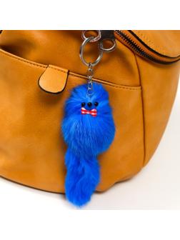 Пушистик на кольце 6,5 х 6,5 х 14 см, цвета МИКС