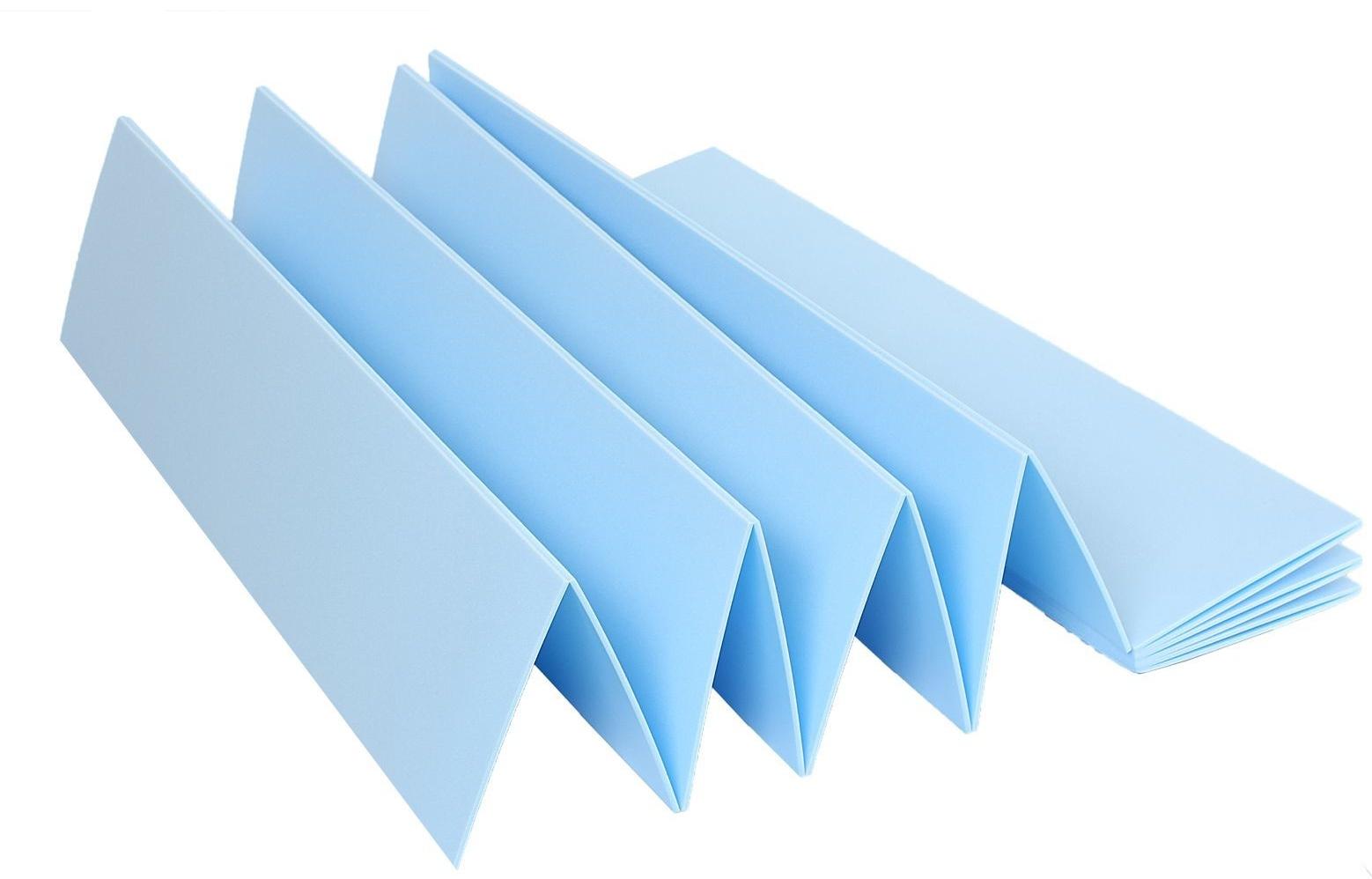 Подложка-гармошка под ламинат, синяя, 5 мм/1050х250х5/5,25 м2