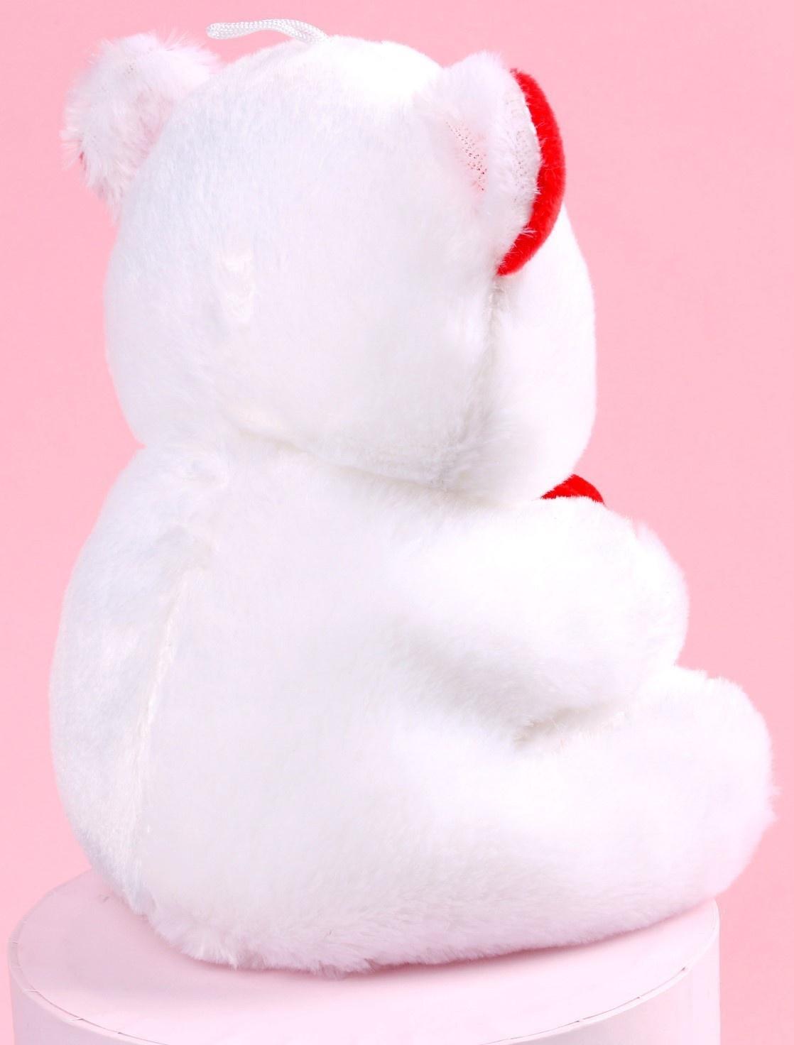 Мягкая игрушка «Я тебя люблю», мишка с сердечком, сердца, 17 см