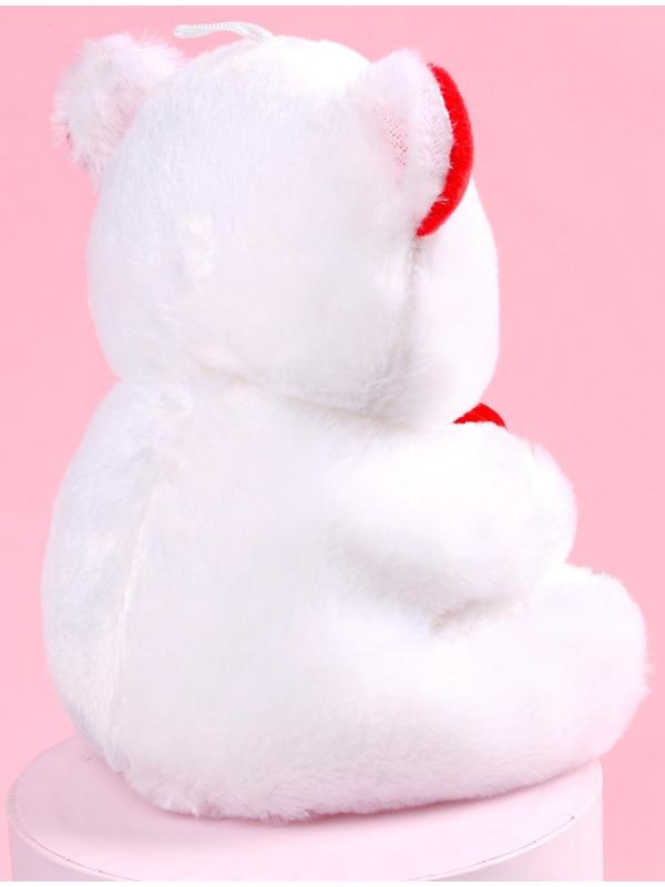 Мягкая игрушка «Я тебя люблю», мишка с сердечком, сердца, 17 см