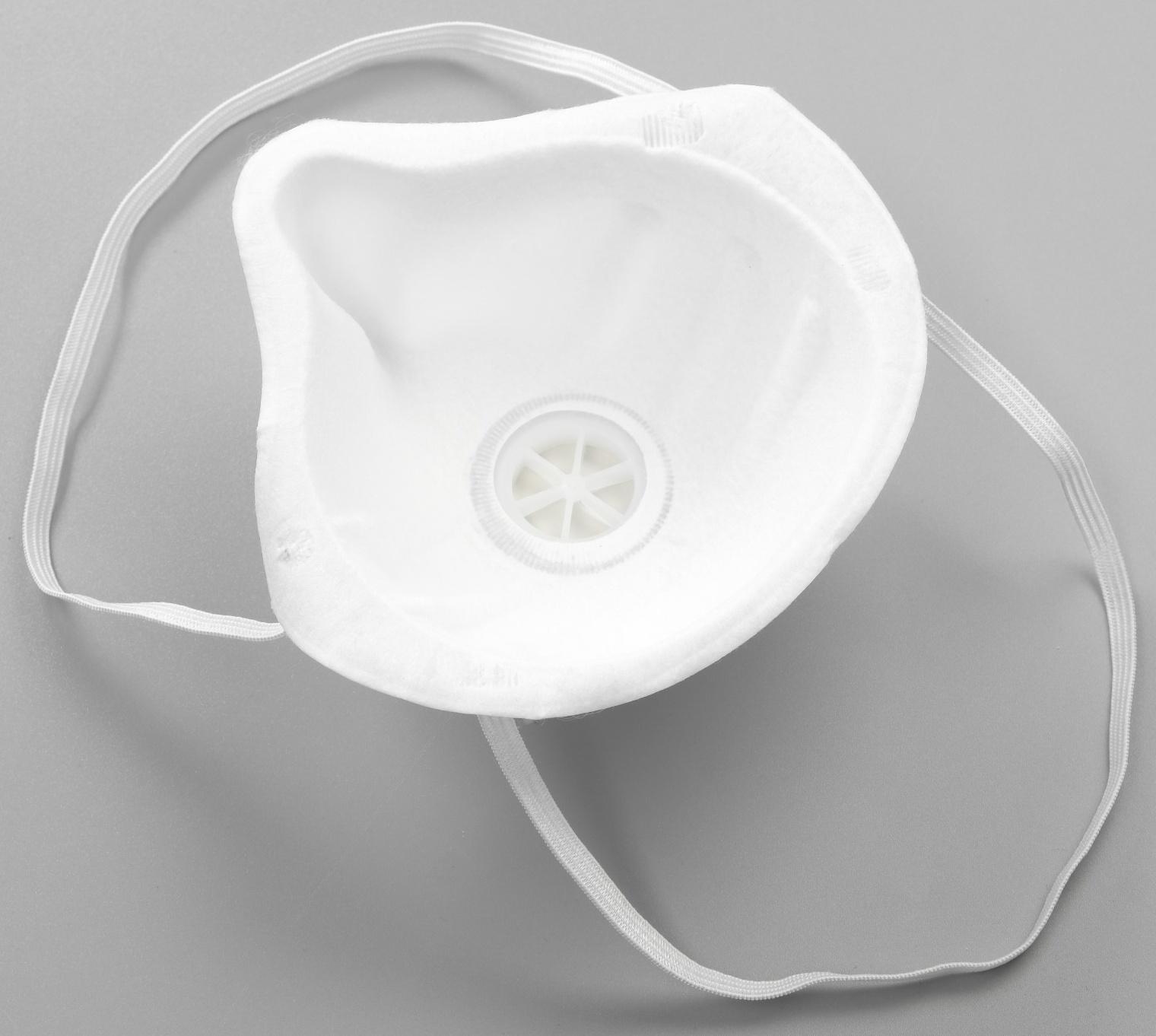 Полумаска фильтрующая формованная с клапаном 