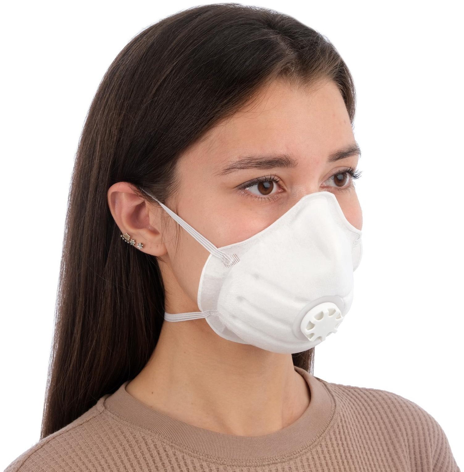 Полумаска фильтрующая формованная с клапаном 