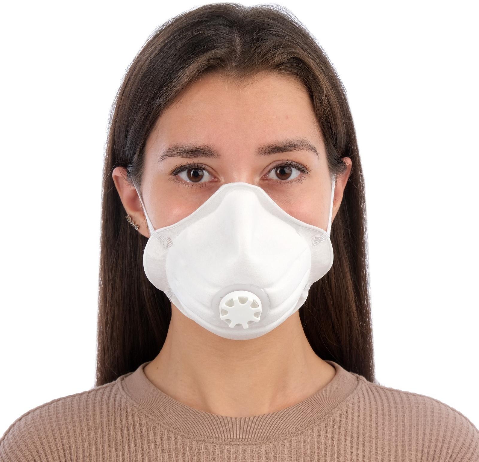 Полумаска фильтрующая формованная с клапаном 