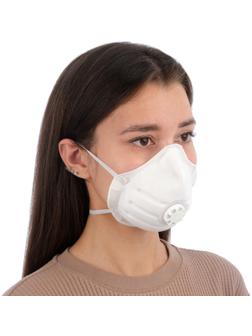 Полумаска фильтрующая формованная с клапаном 