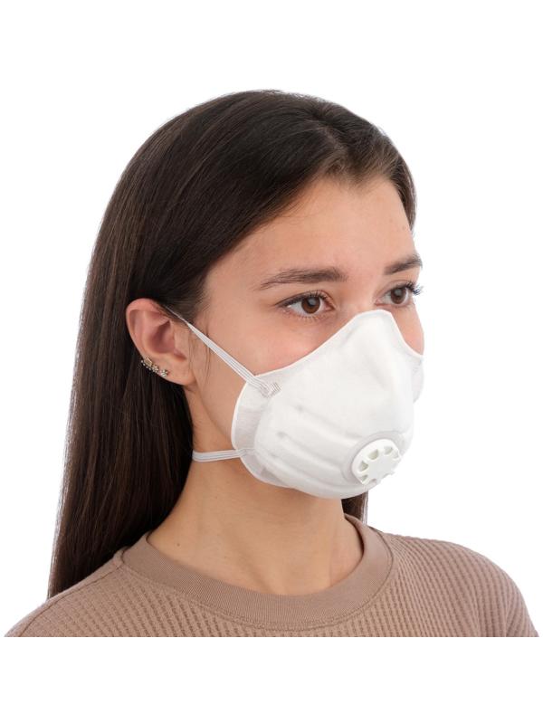 Полумаска фильтрующая формованная с клапаном 