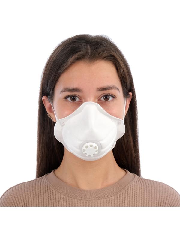 Полумаска фильтрующая формованная с клапаном 