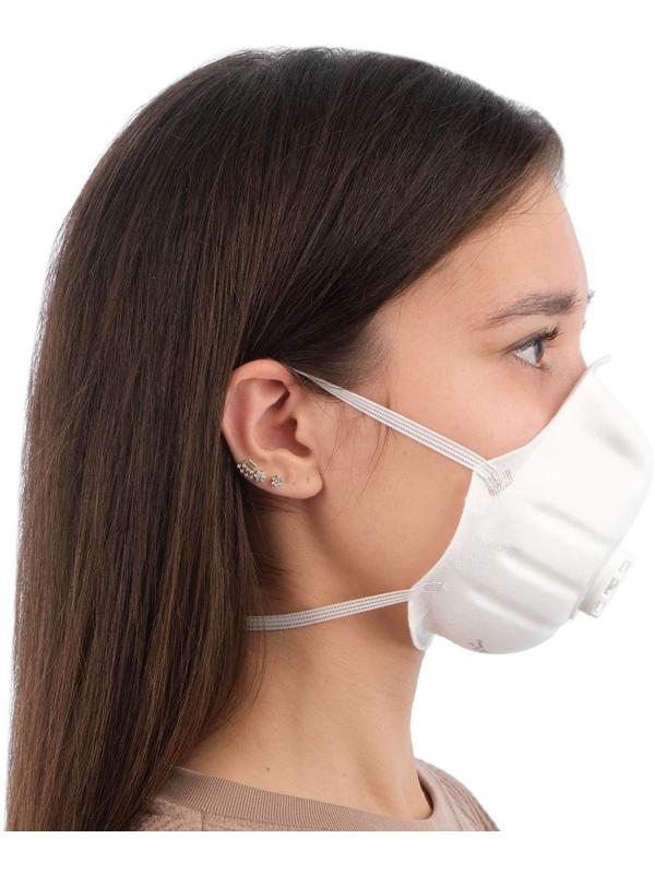 Полумаска фильтрующая формованная с клапаном 