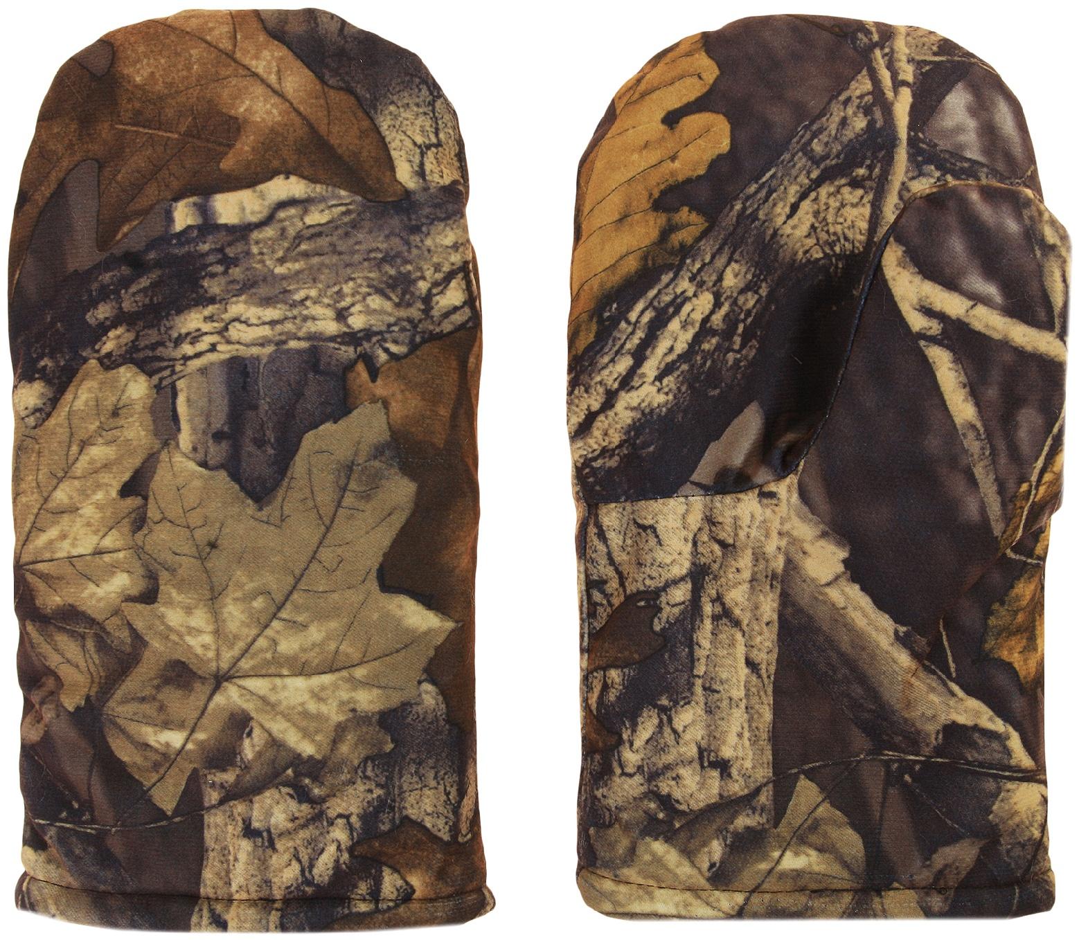 Варежки рыбацкие утеплённые флисом, мембрана, цвет микс