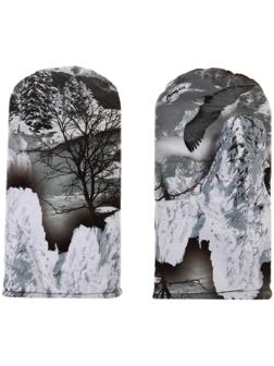 Варежки рыбацкие утеплённые флисом, мембрана, цвет микс