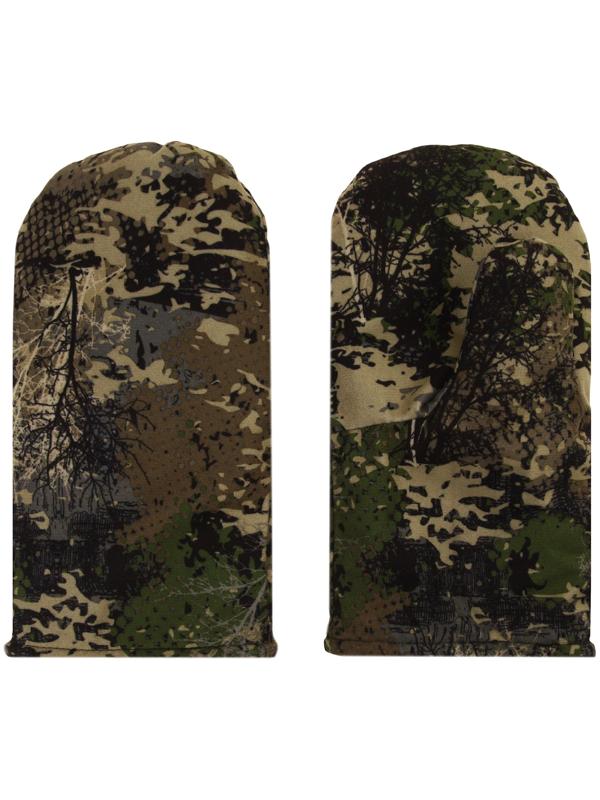 Варежки рыбацкие утеплённые флисом, мембрана, цвет микс