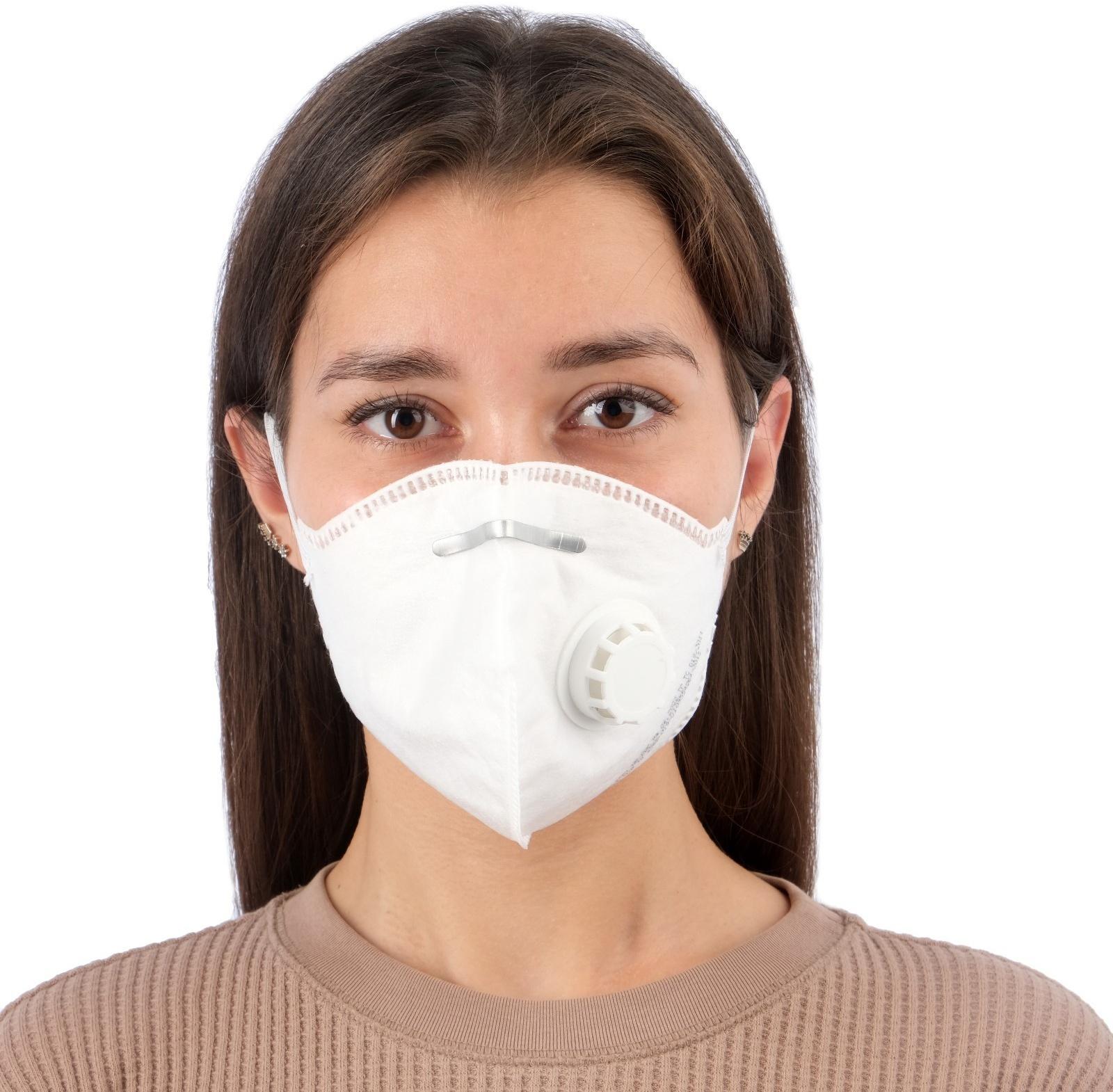 Полумаска фильтрующая складная с клапаном 