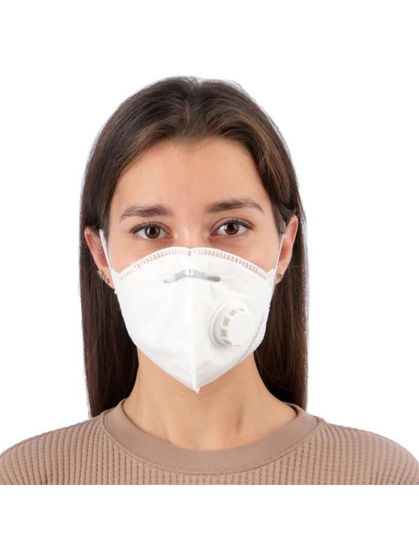 Полумаска фильтрующая складная с клапаном 