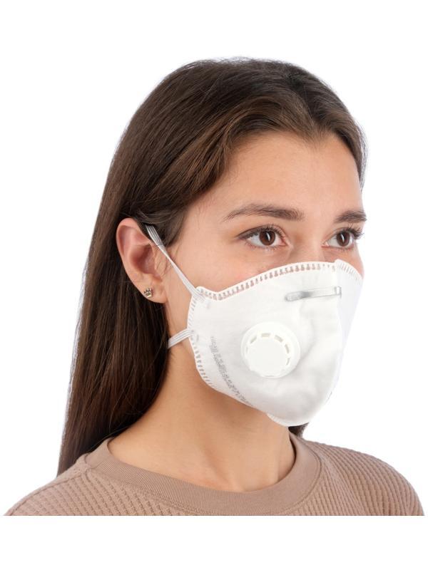 Полумаска фильтрующая складная с клапаном 