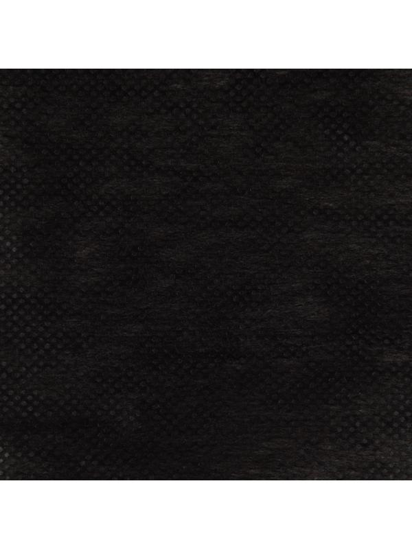 Флизелин клеевой сплошной, 30г/кв.м, 50х100см, цвет чёрный