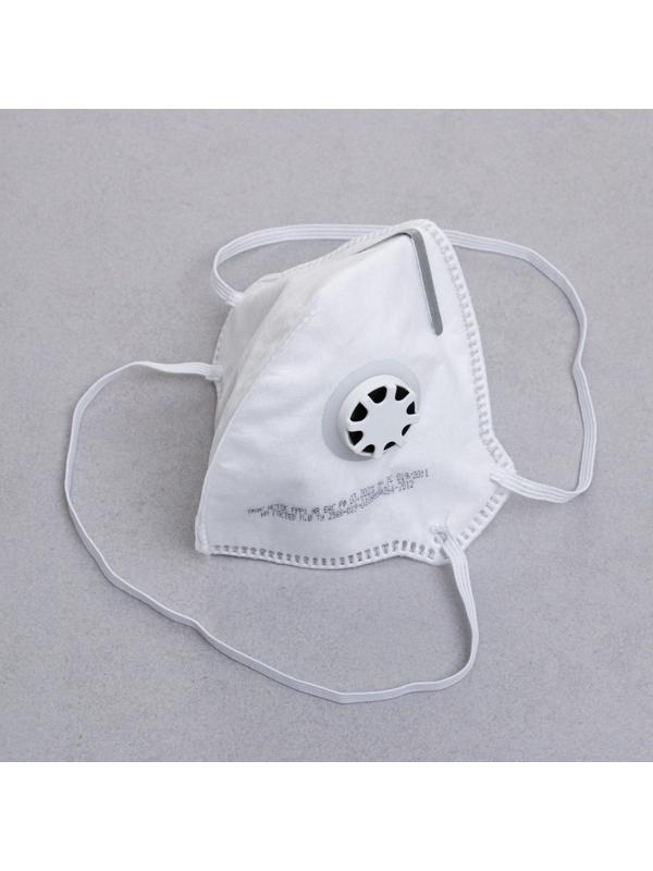 Полумаска фильтрующая складная с клапаном FFP1  в индивидуальной упаковке