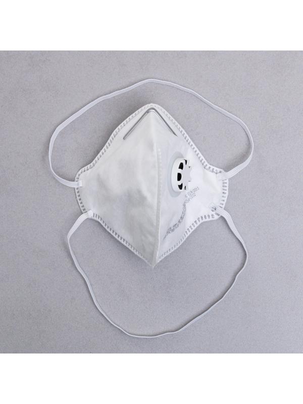 Полумаска фильтрующая складная с клапаном FFP1  в индивидуальной упаковке