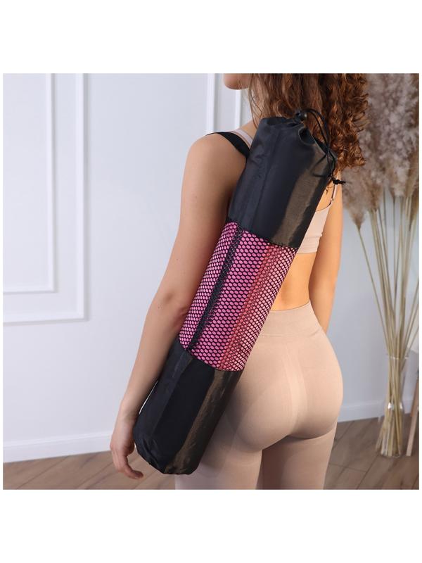 Чехол для йога-коврика, 68 × 22 см (для толщины до 6 мм), цвет чёрный