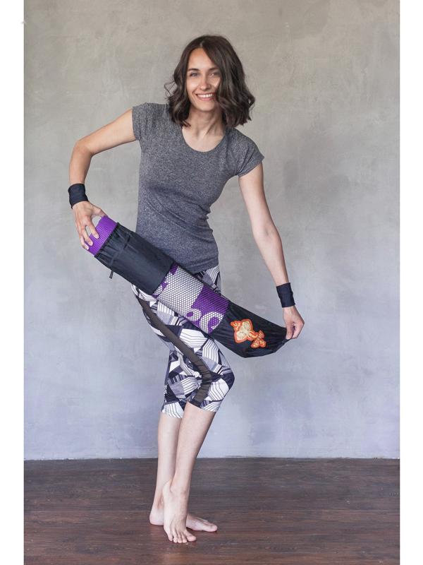 Чехол для йога-коврика, 68 × 22 см (для толщины до 6 мм), цвет чёрный