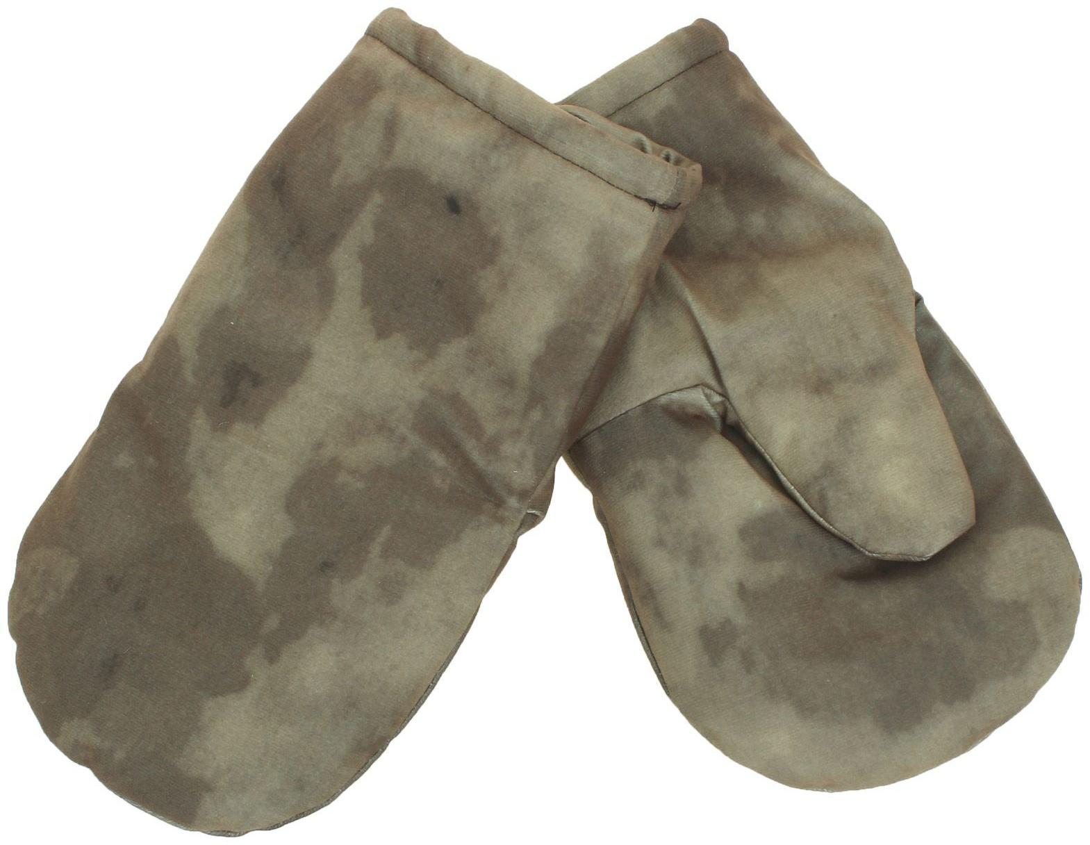 Варежки рыбацкие, мембрана, искусственный мех, цвета микс