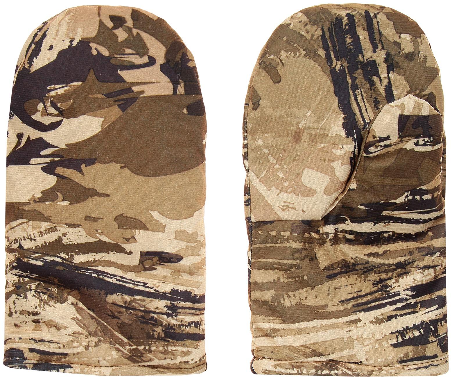 Варежки рыбацкие, мембрана, искусственный мех, цвета микс