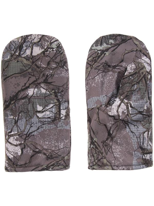 Варежки рыбацкие, мембрана, искусственный мех, цвета микс