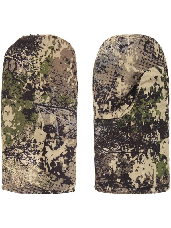 Варежки рыбацкие, мембрана, искусственный мех, цвета микс