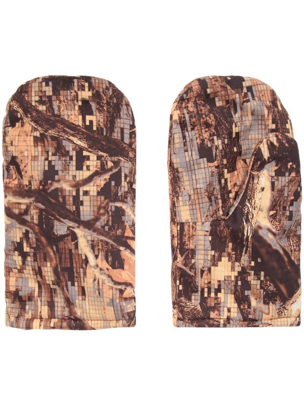 Варежки рыбацкие, мембрана, искусственный мех, цвета микс