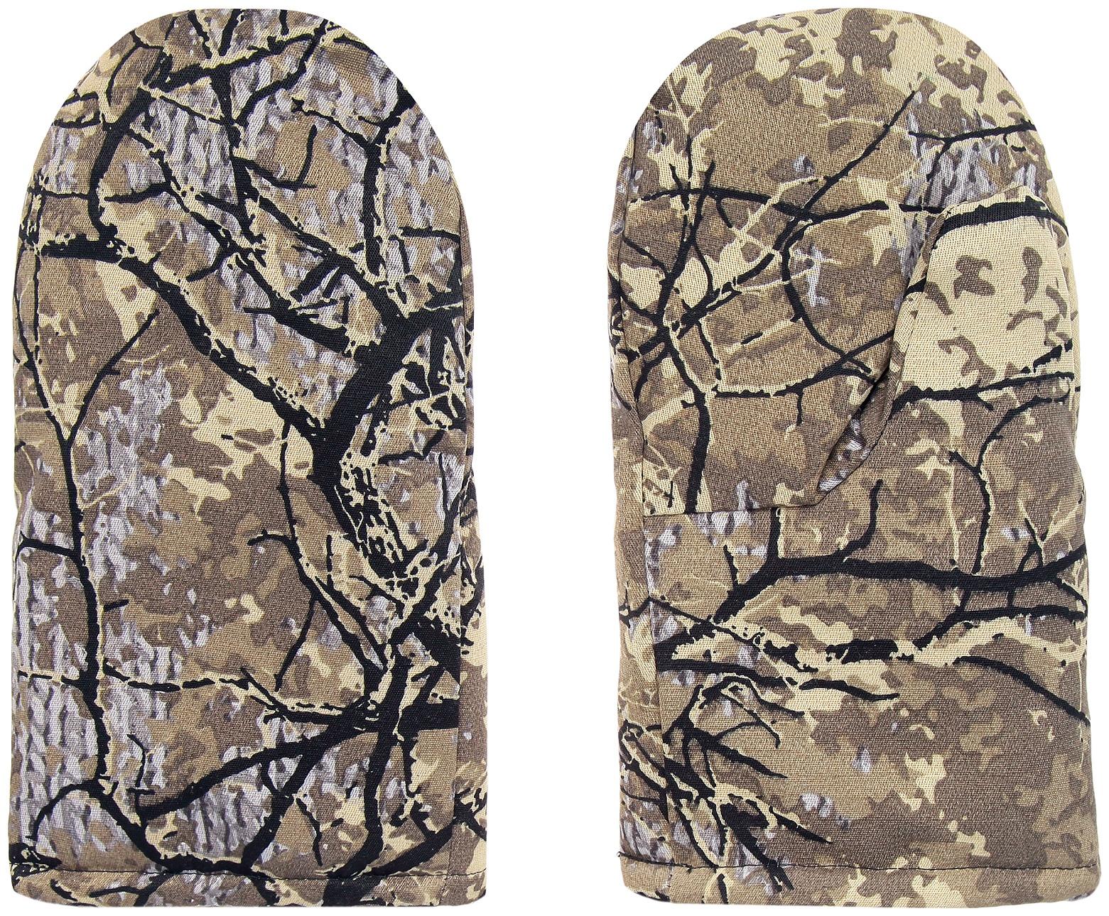 Варежки рыбацкие утеплённые флисом, смесовка, цвет микс