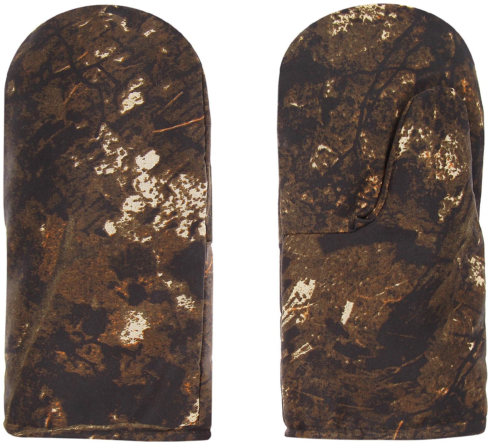 Варежки рыбацкие утеплённые флисом, смесовка, цвет микс