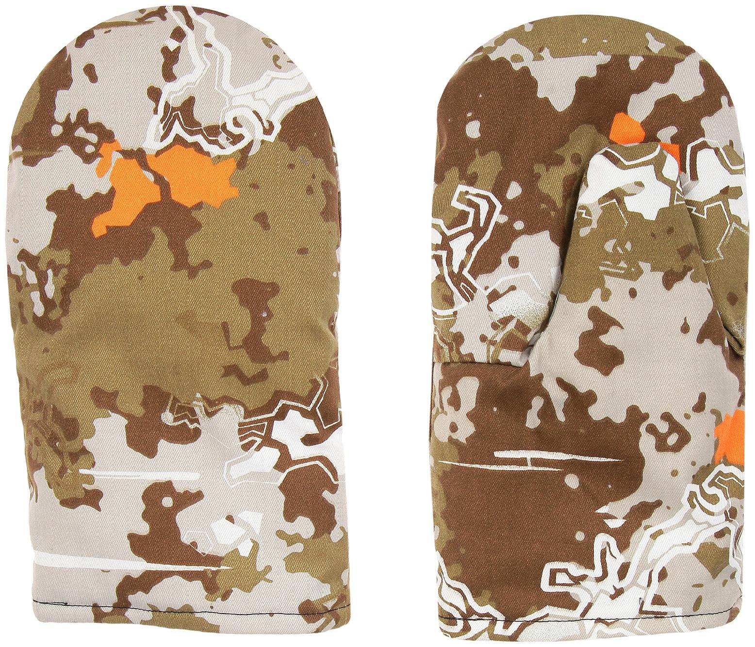 Варежки рыбацкие утеплённые флисом, смесовка, цвет микс