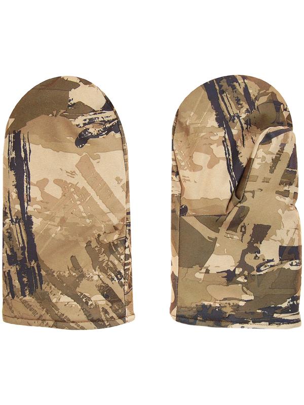 Варежки рыбацкие утеплённые флисом, смесовка, цвет микс