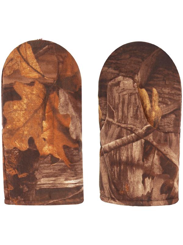 Варежки рыбацкие утеплённые флисом, смесовка, цвет микс