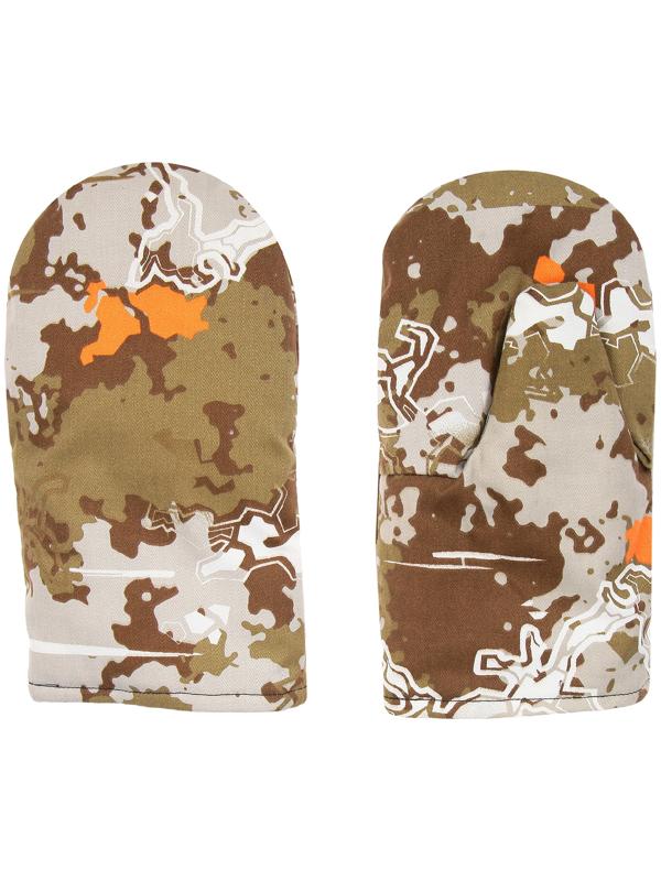 Варежки рыбацкие утеплённые флисом, смесовка, цвет микс